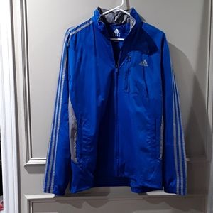 Mens Blue Adidas Windbreaker